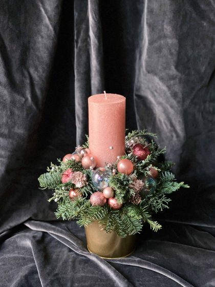 Christmas candle Rose