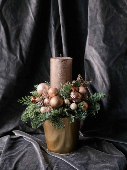 Christmas candle: Copper