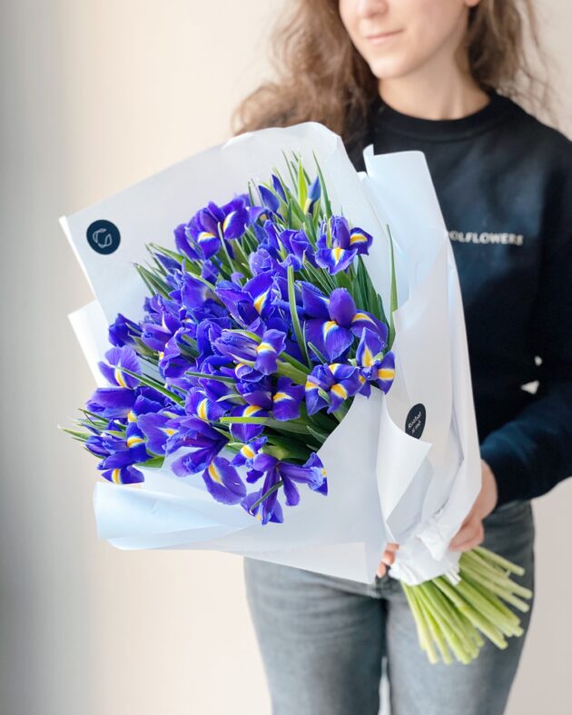 Iris blue by Coolflowers flower delivery in Prague