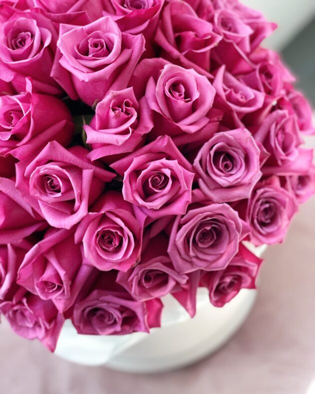 květinový box maxi berry roses by Coolflowers rozvoz květin po Praze