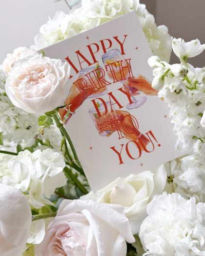 Greeting card Happy Birthday to you by Coolflowers flower delivery in Prague